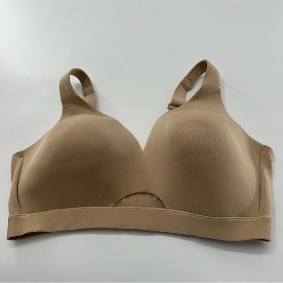 Cacique Lightly Lined No Wire Bra Women’s Plus Size Tan Nude 40DD - Picture 1 of 5